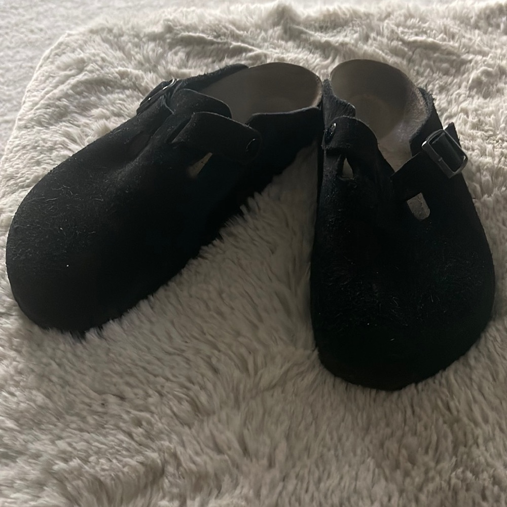 Birkenstock Boston black suede 39